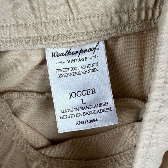 Beige Mens Joggers   - Picture 12 of 12